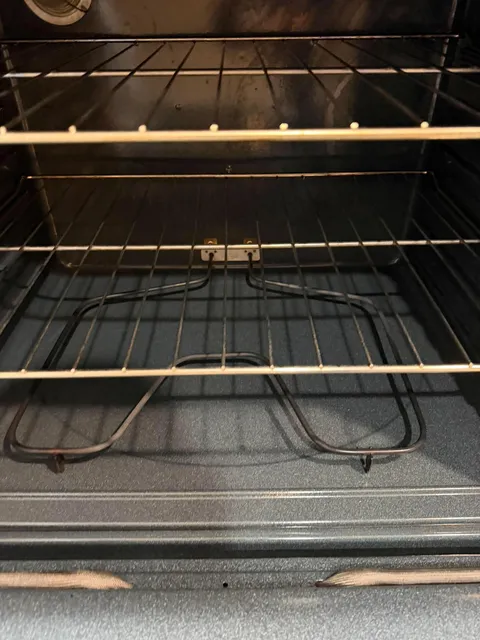 Clean oven interior